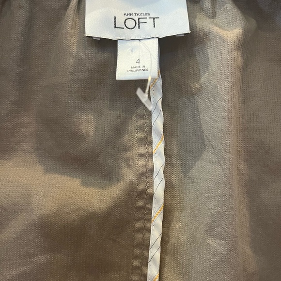 NWOT Ann Taylor Loft Button Down Tie Waist - Picture 9 of 11